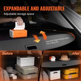 Retractable Cargo Cover for Toyota, Upgraded Waterproof Trunk Cover Security Shield Shade for Toyota RAV4 2019-2025 5-Seater